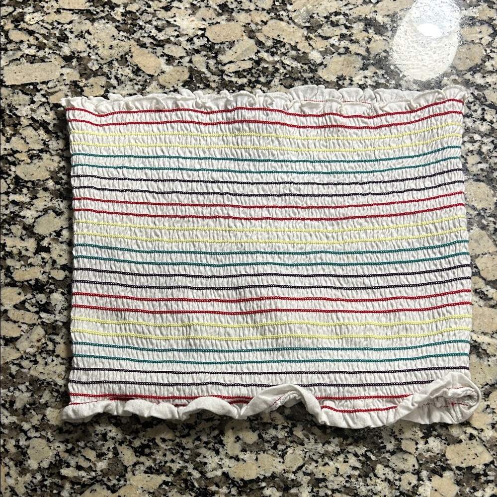 Arizona Jean Company Multicolor Striped Crop Top